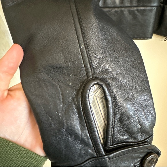 Mike and Chris leather jacket. Black. Women’s small - Picture 11 of 16